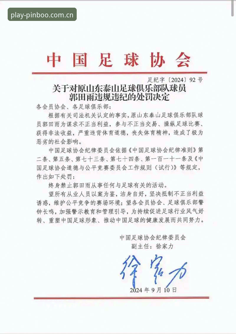 揭秘足协第三批禁足名单背后：平博体育平台上的中国足球净化之路